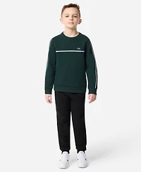 Lacoste Boys 8-20 Micro Taping Crewneck Sweatshirt