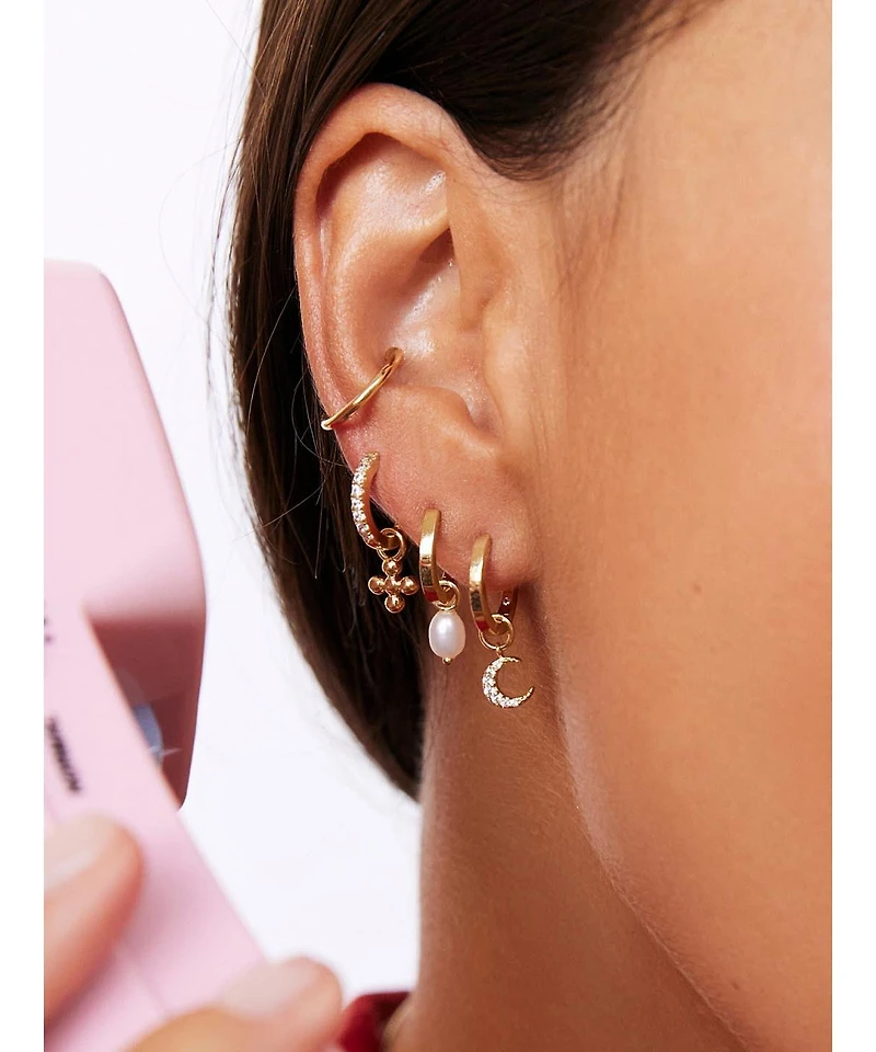 Ana Luisa Gold Huggie Hoop Earrings