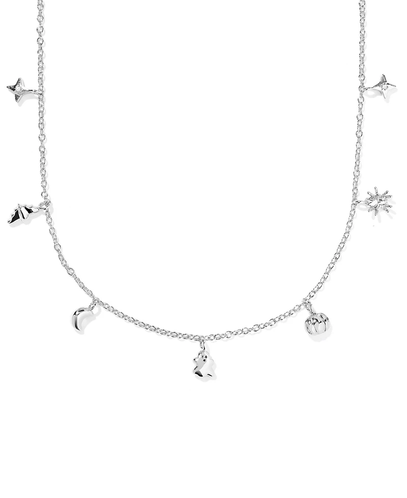 Kendra Scott Rhodium over Brass Halloween Strand Short Necklace