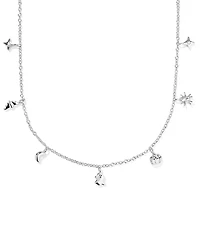 Kendra Scott Rhodium over Brass Halloween Strand Short Necklace