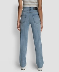 Dkny Jeans Women's Classic High Rise Straight No Cuff