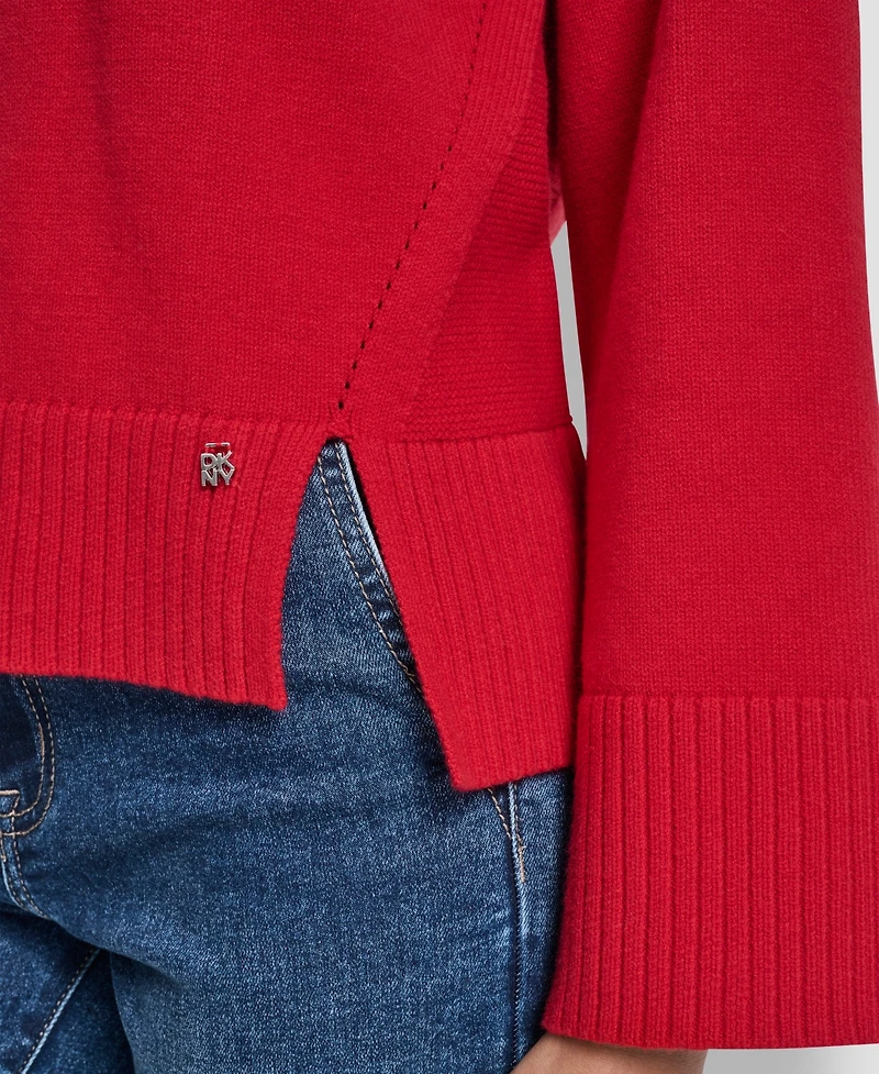 Dkny Jeans Women's High Low Hem Sweater