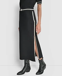 Dkny Jeans Women's Color Block Maxi Skirt