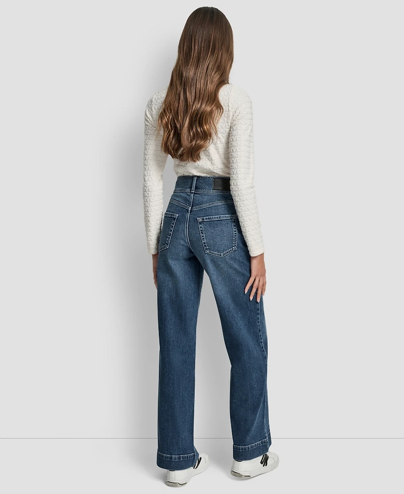Dkny Jeans Women's High Rise Double Button