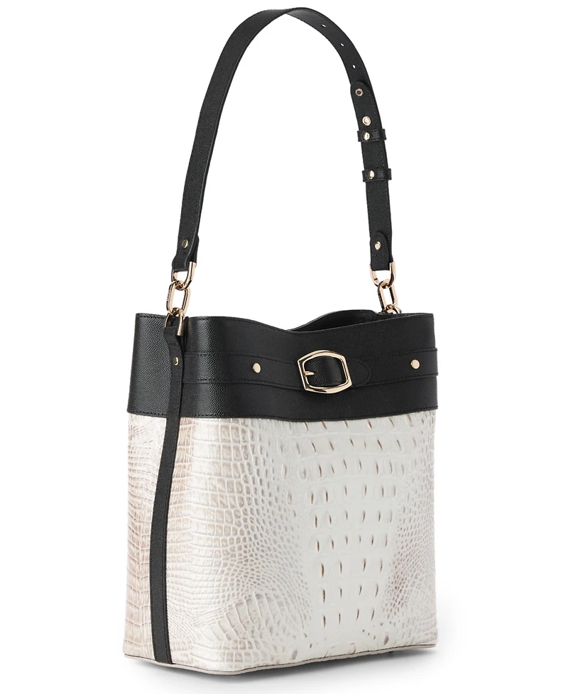 Brahmin Celina Minden Leather Bucket Bag