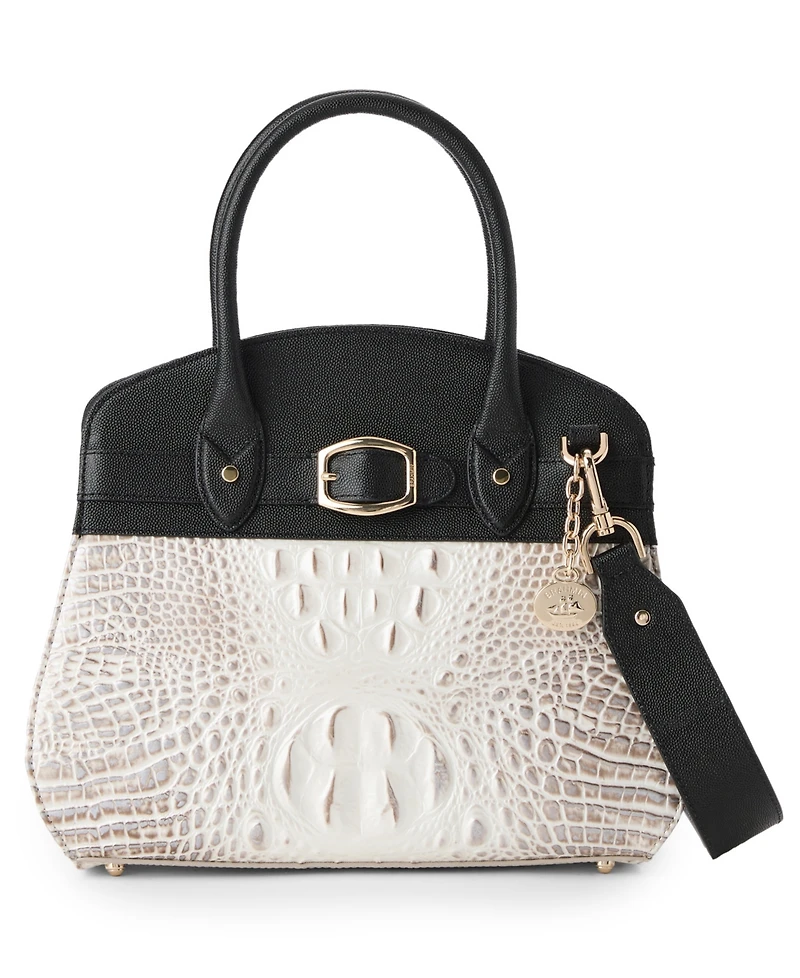 Brahmin Rosetta Minden Leather Satchel