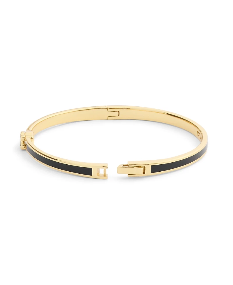 Coach Gold Plated Hinged Bangle Bracelets