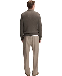 Boss by Hugo Men's Beckham x Mouline Rib Polo-Collar Sweater