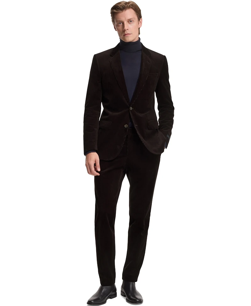 Boss by Hugo Men's Beckham x Striped Cotton Pleat-Front Pants