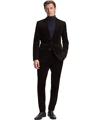 Boss by Hugo Men's Beckham x Striped Cotton Pleat-Front Pants
