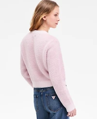 Guess Women's Crewneck Bow Jacquard Sweater