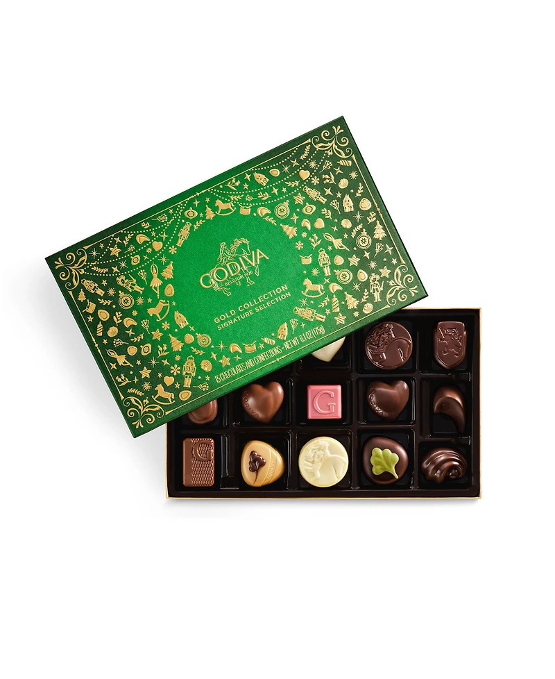 Godiva Holiday Limited Collection Assorted Chocolate Gift Box, 15-Pc.