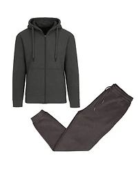 Blu Rock Men's 2-Piece Full-Zip Sweater Hoodie and Jogger Sweatpants Set