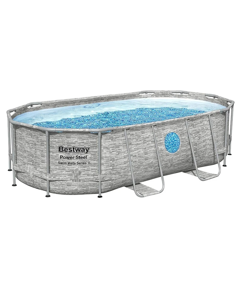 Bestway Power Steel Swim Vista 14' x 8'2" x 39.5" Above Ground Swimming Pool Set