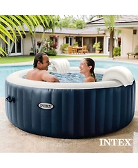 Intex 28429EP PureSpa Plus 4 Person Inflatable Hot Tub Bubble Jet Spa, 77" x 28"