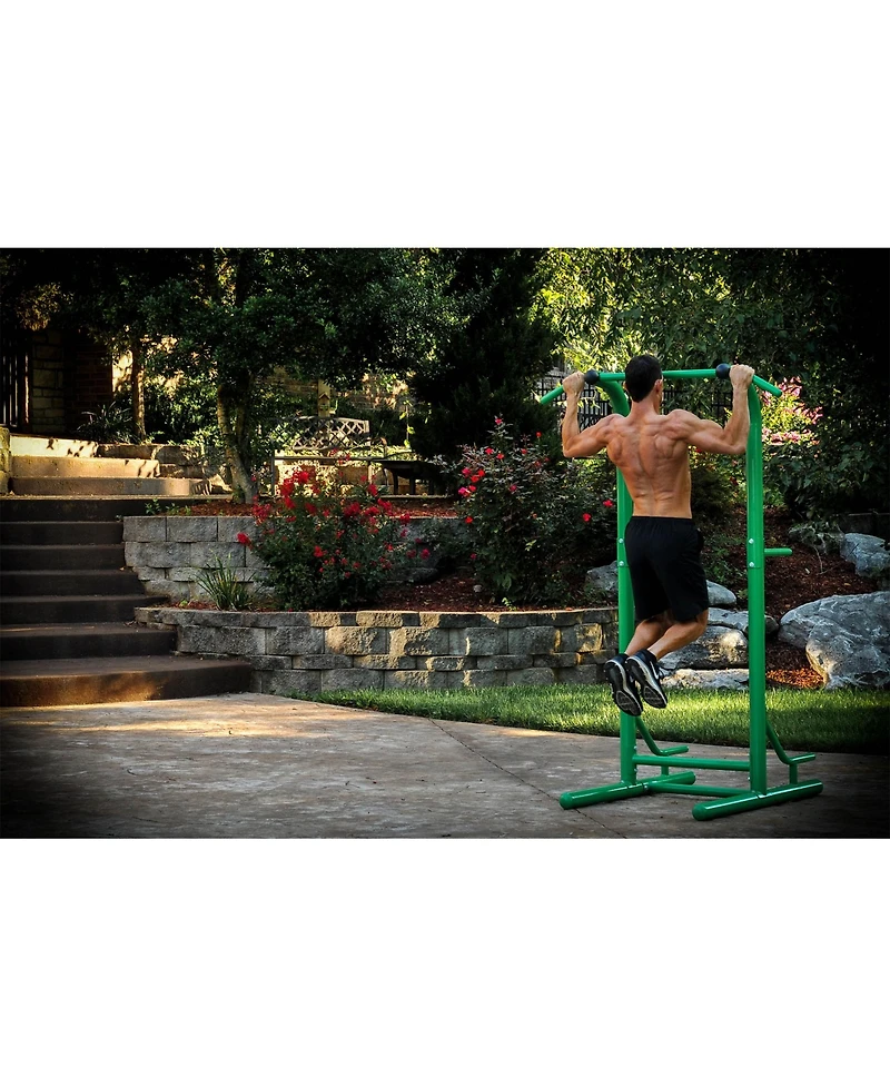 Stamina Products Outdoor Fitness Multi Use Strength Training Power Tower, Green