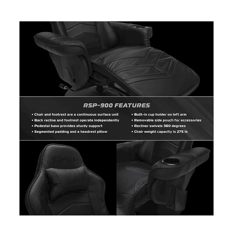 Respawn Reclining Gaming Chair with Footrest, Gaming Chair Recliner