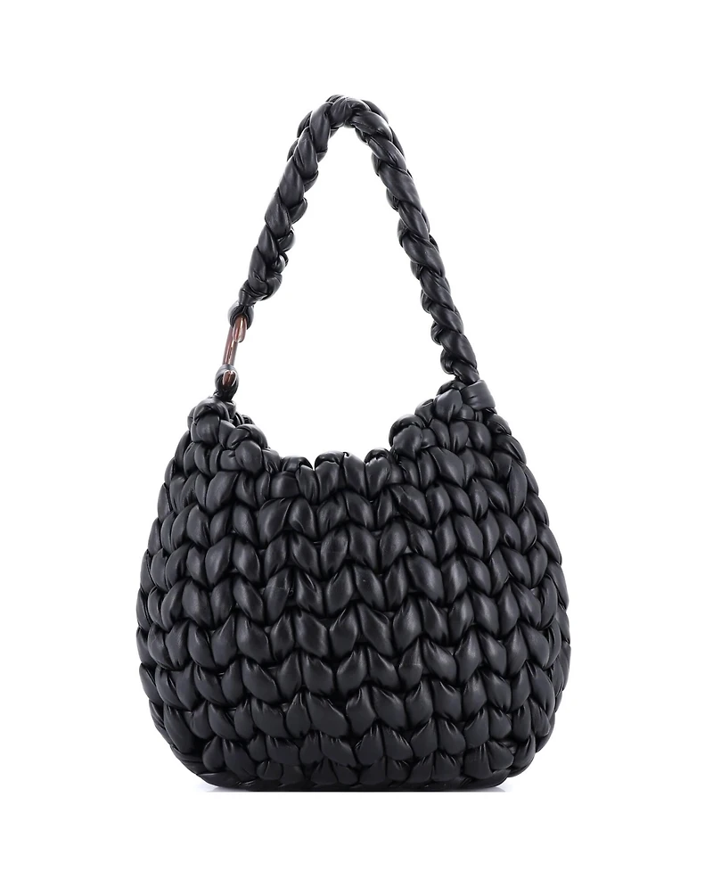 Pre-Owned Chloe Large Wooden C Hobo Woven Leather
