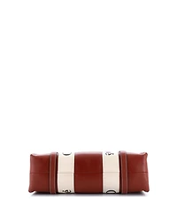 Pre-Owned Chloe Medium Woody Tote Leather with Canvas