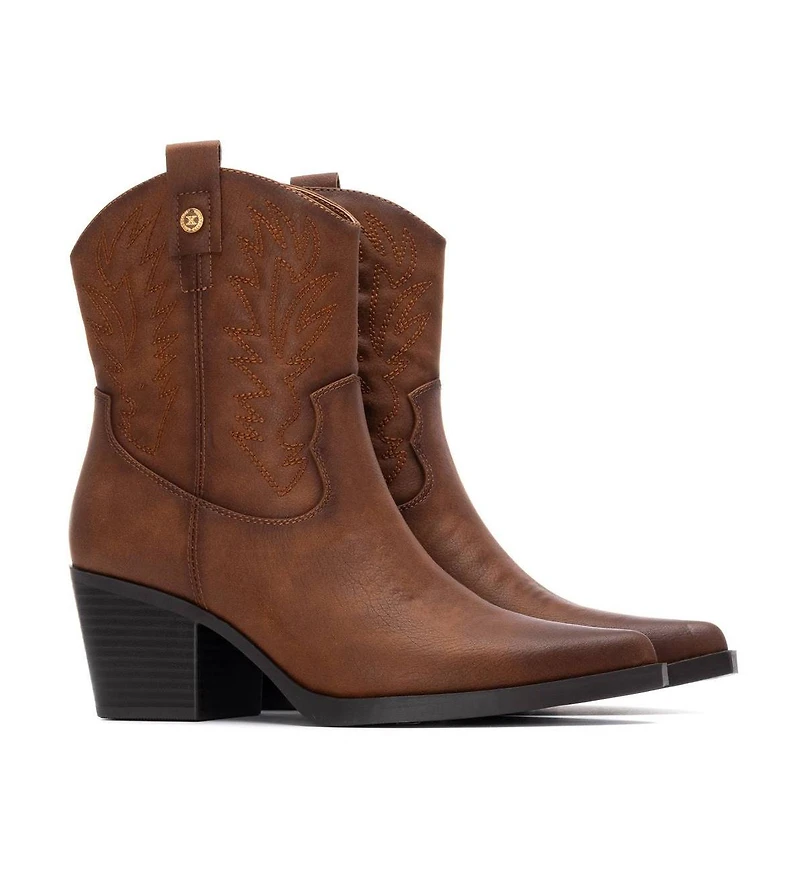 Xti Women's Embroidered Italian Western Booties By Xti