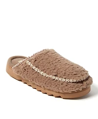 Dearfoams Women's Raven Teddy Scuff Slipper