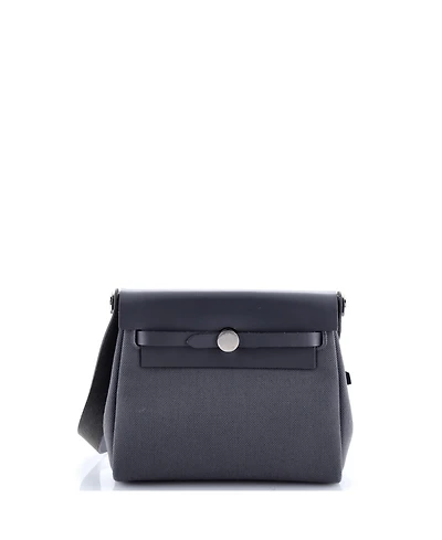 Pre-Owned Hermes 20 Herbag Zip Toile and Leather