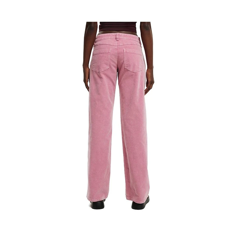 Cotton On Women's Low Rise Straight Cord Pant