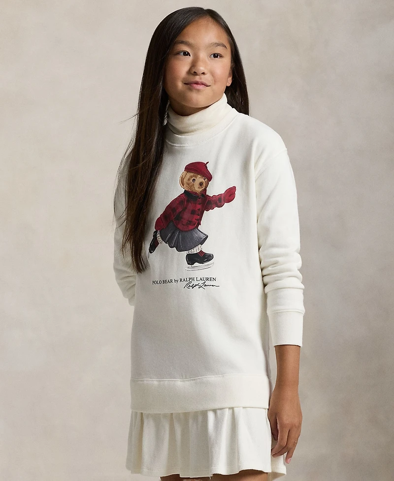 Polo Ralph Lauren Girls 7-16 Bear Fleece Dress