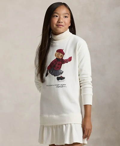 Polo Ralph Lauren Girls 7-16 Bear Fleece Dress