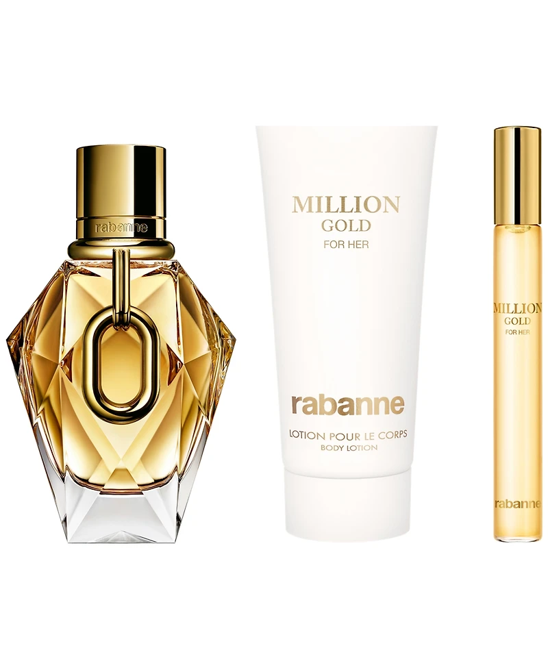 Rabanne 3-Pc. Million Gold For Her Fragrance Gift Set with Body Lotion