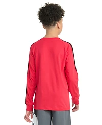 adidas Boys 8-20 Long Sleeves 3-Stripes T-Shirt