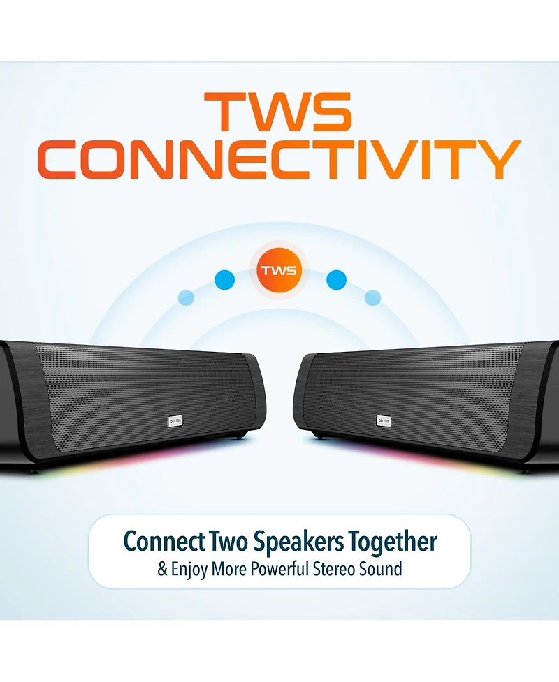 Delton SB200 Bluetooth Soundbar, 20W, 10Hrs Playtime (DSB200)