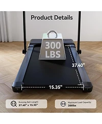 DeerRun 3-in-1 treadmill w/ handlebar. 300LB cap, 3.0HP motor, Led display