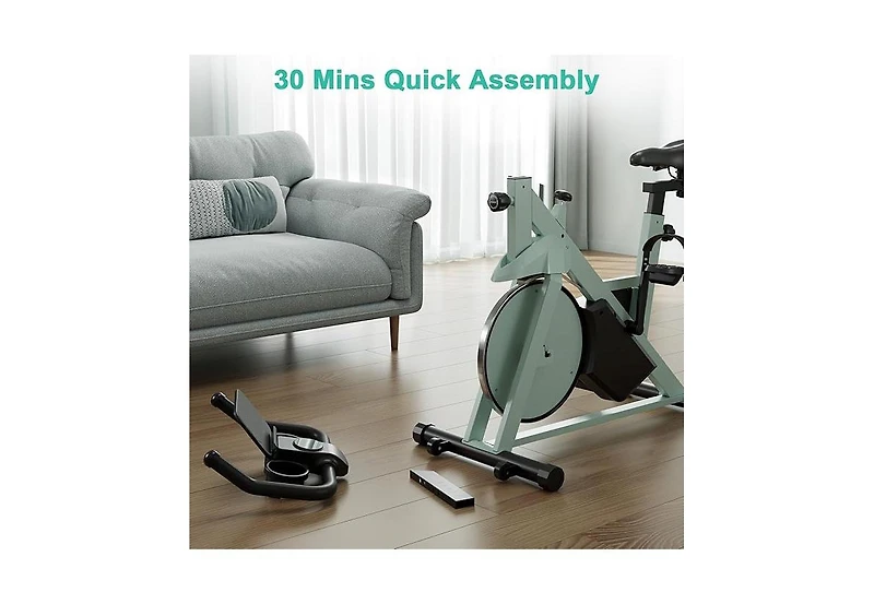 DeerRun Indoor Smart Stationary Cycling Bike with PitPat App, 1-32 Magnetic Resistance-Black