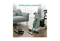 DeerRun Indoor Smart Stationary Cycling Bike with PitPat App, 1-32 Magnetic Resistance-Black
