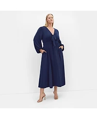 City Chic Women's Ivanna V Neck Maxi Dress