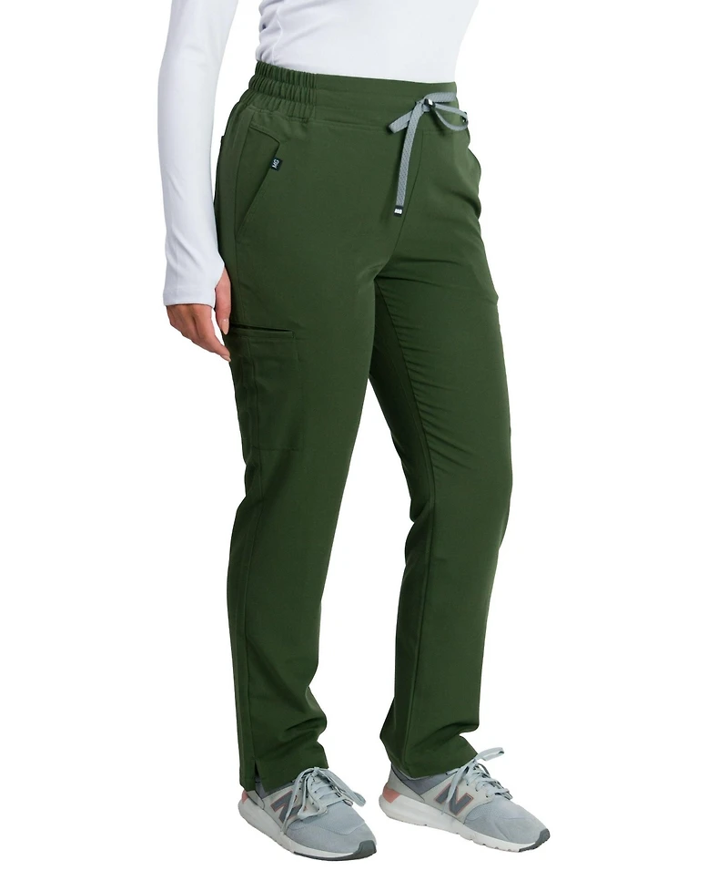 Medgear Women's Ariana Mid-rise Slim Straight Scrub Pant