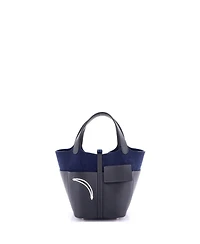Pre-Owned Hermes Pm Go Team Picotin Lock Bag Feutre Wool and Swift