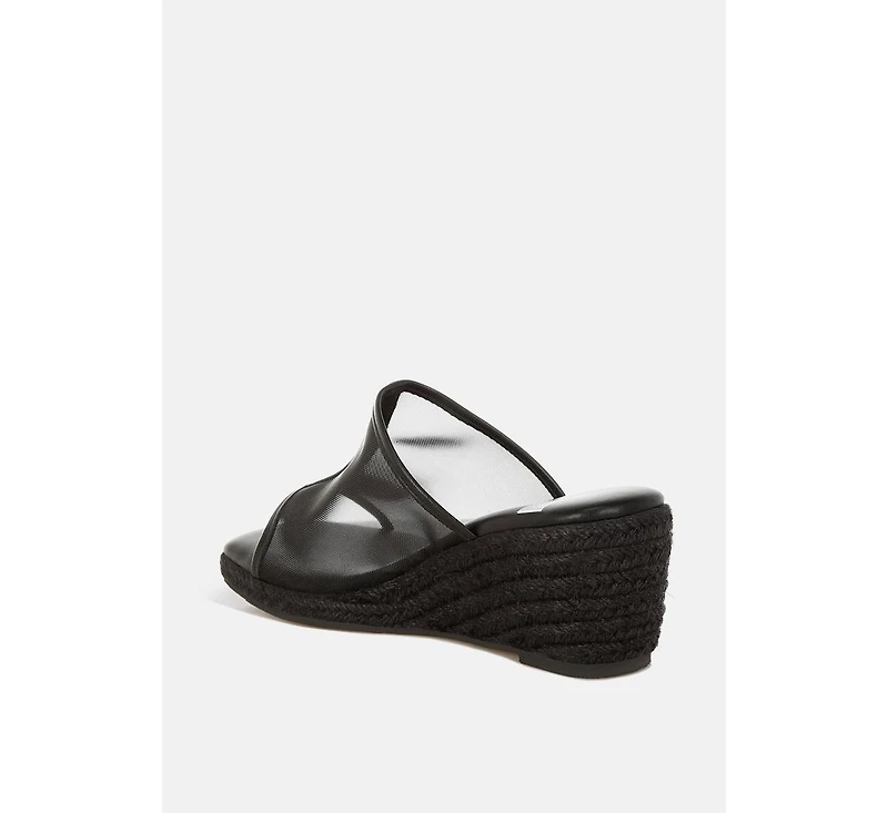 Rag & Co Seraphine Breathable Mesh Slip-On Wedges Women