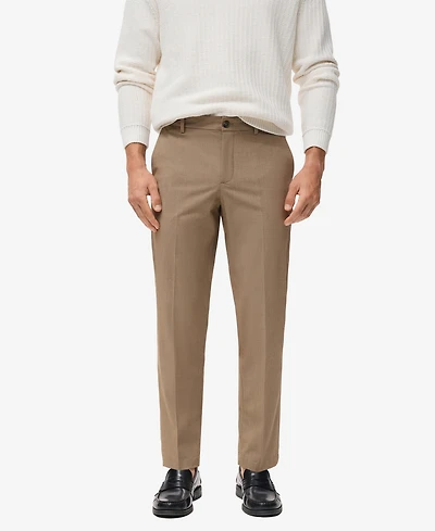 Mango Men's Bologna Slim-Fit Comfort-Stretch Pants