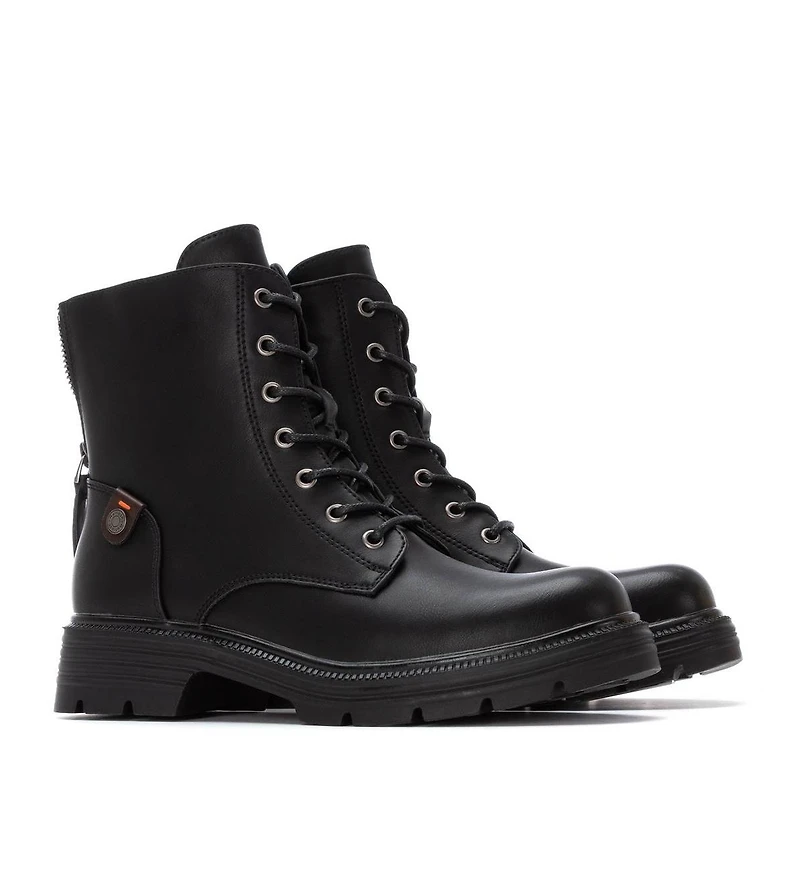 Xti Women's Back Zipper Combat Booties Refresh Collection By