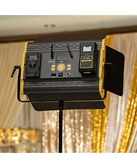 Ikan Onyx 2 x 1 Bi-Color Led Light with V-Mount Battery Plate, 22 x 16 x 1.75"