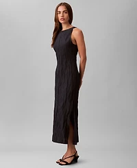 Calvin Klein Women's Sleeveless Crinkle Dress