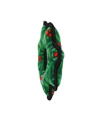 Tuffy Holiday Jr Gear Ring Wreath, Durable Plush Squeaky Dog Toy