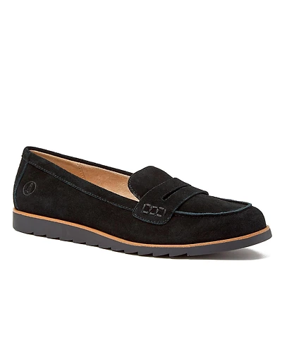 Lands' End Women's Comfort Lug Sole Suede Loafers