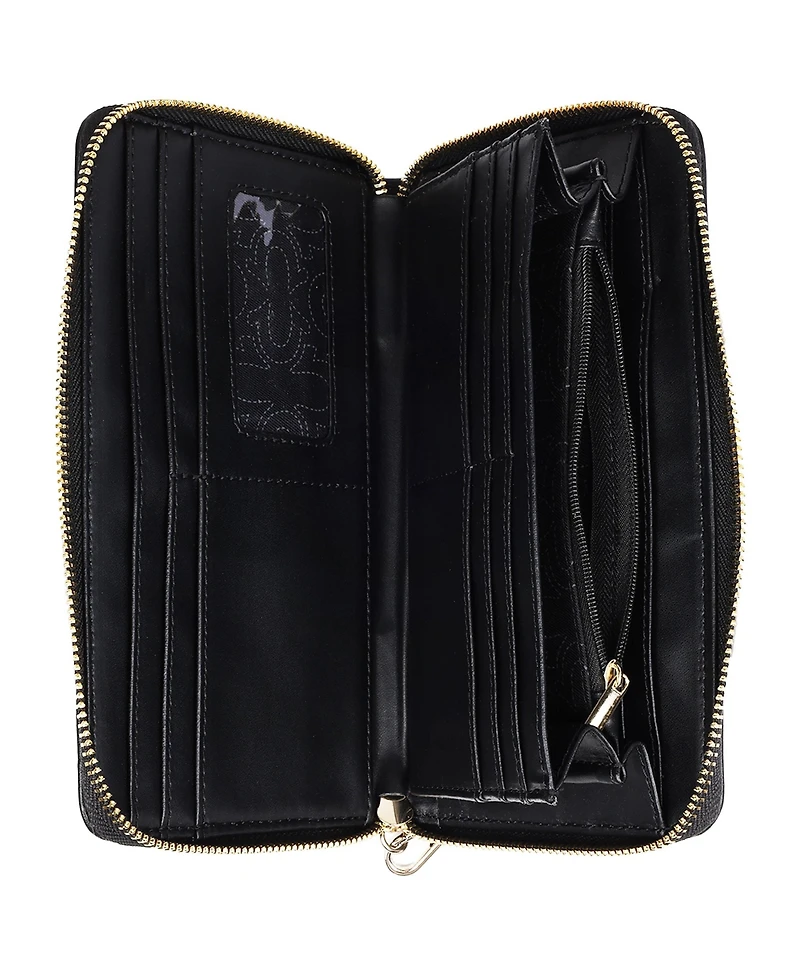 True Religion East/West Zip-Around Wallet