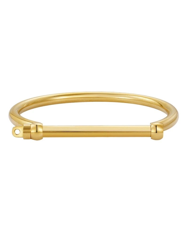 Adornia Tarnish Resistant Gold Screw Cuff Bracelet
