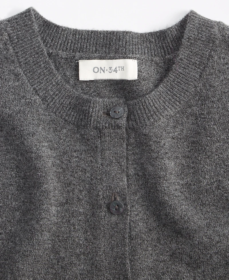 On 34th Women's Ruffle-Hem Cardigan, Macy's Exclusive