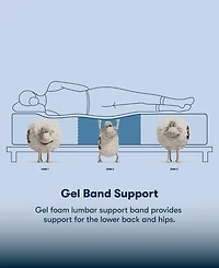 Serta Perfect Sleeper Lavender Falls 12" Medium Hybrid Tight Top Mattress Set, Full