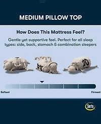 Serta Perfect Sleeper Osiria Rose 14" Medium Pillow Top Mattress Set